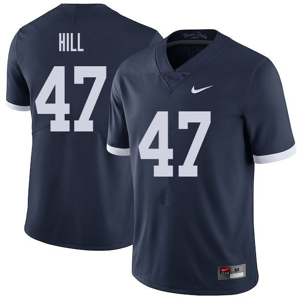 NCAA Nike Men's Penn State Nittany Lions Jordan Hill #47 College Football Authentic Throwback Navy Stitched Jersey WUL8898IZ